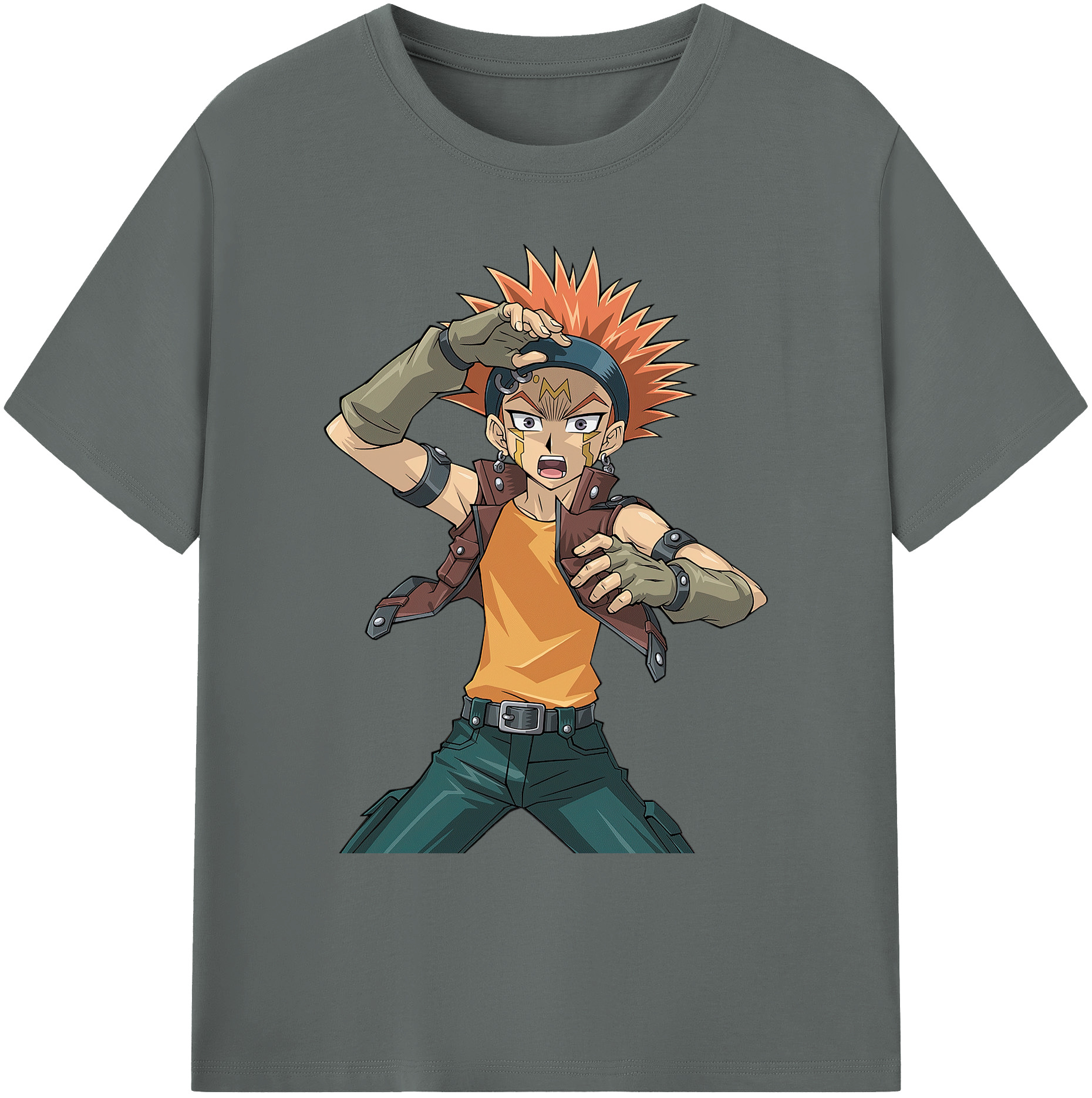 （画像用） 遊☆戯☆王 Yu-Gi-Oh! 綿100％ メンズ半袖Tシャツ｜肌触りやわらか＆通気性